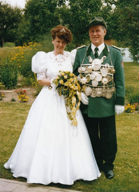 Das Königspaar 1992 – Peter und Dagmar Freimuth - Schützenkompanie Dinschede