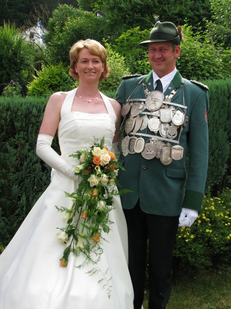 Das amtierende Königspaar - Thomas und Susanne Bräutigam - Schützenkompanie Dinschede