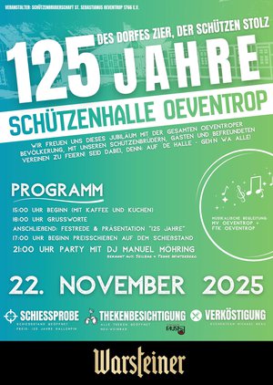 Plakat Hallenjubiläum